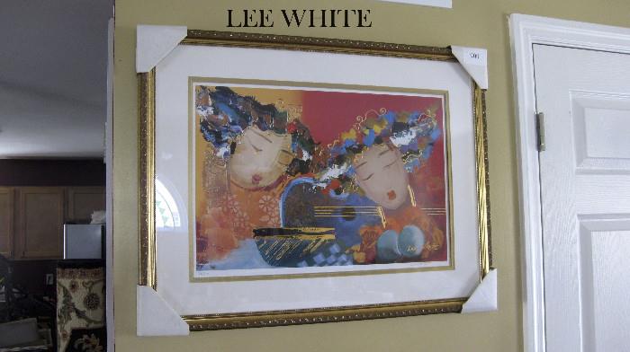 Signed lithograph by Lee White.