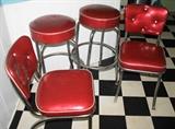 Mid Century Chrome Chairs Not Stools