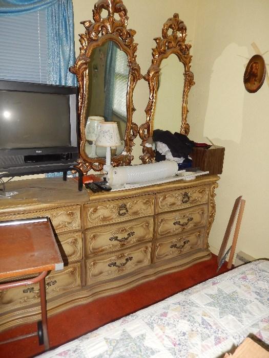ornate bedroom suite