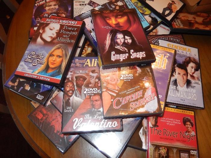 many DVD movies
