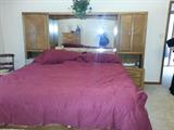COMPLETE KING SIZE BED AND DRESSERS