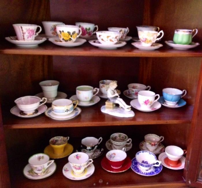 Collection of Bone China Tea Cups 