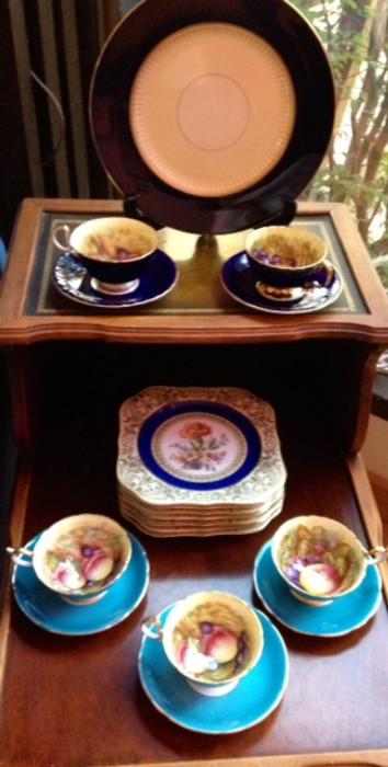 Vintage & Antique Tea Cups & China in Brilliant Colors