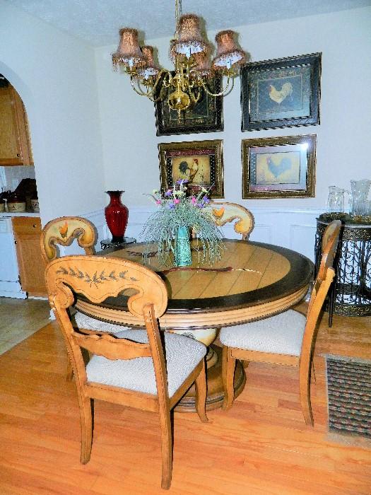Hand Painted Table & Chairs
