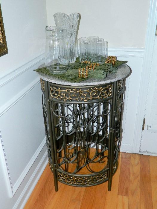 Wine Table Marble Top