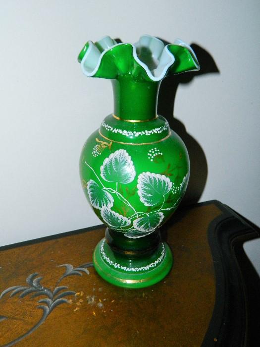 Fenton Vase Hand Painted