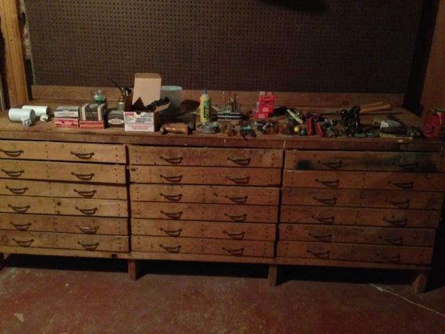 Primitive Workbench with Drawers
