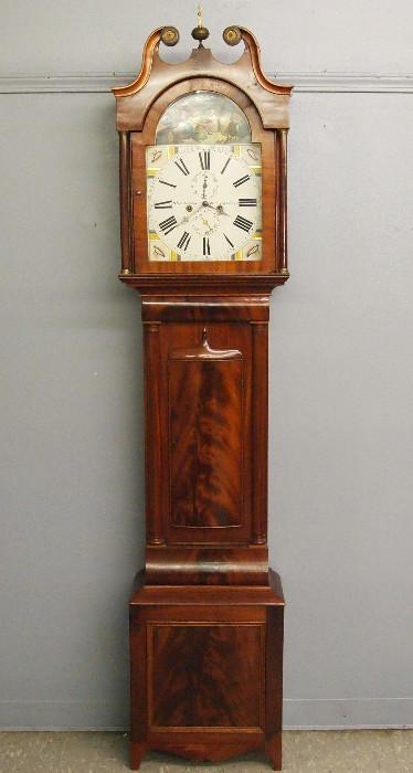 19th century Scottish Mahogany grandfather clock