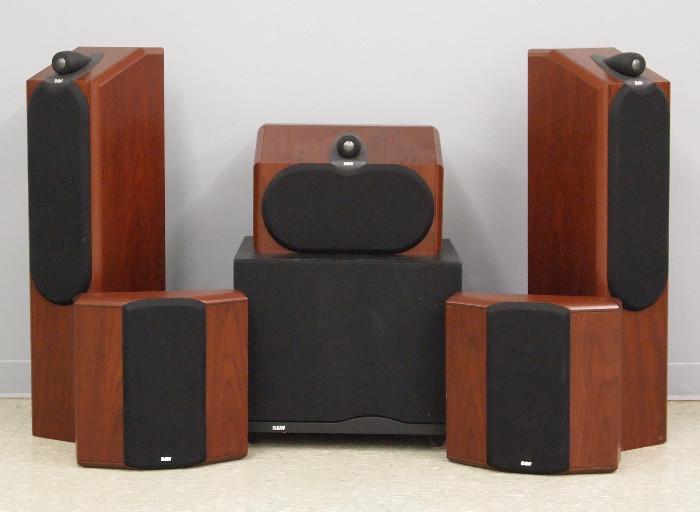 Bower & Wilkins stereo speakers