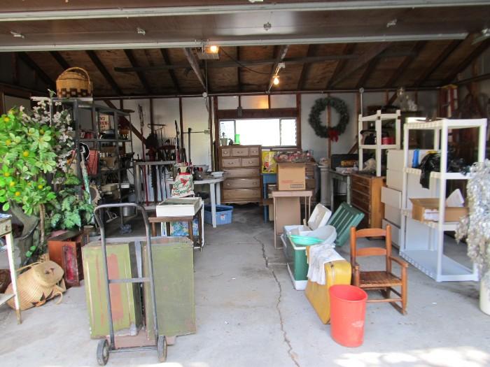 Sample of the garage before we emptied the basement. 