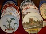 Left: Decorative plates
Right: Royal Doulton plates (front two)