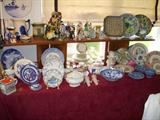 Antique, vintage and collectible china including flow blue, quimper, and more.