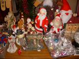 Christmas including vintage Italian creche and bagged ornaments