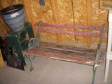Child's iron garden bench (needs some new wood!)