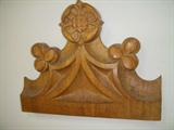 Carved oak architectural element