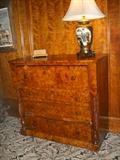 19th Century burl veneer Empire chest...as wonderful as it looks!