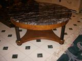 Marble top coffee table