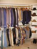 Men's clothing and hats. Most clothing is medium or large.