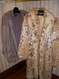 Left: Grey mink 3/4 coat
Right: Canadian Lynx