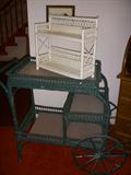 Wicker cart, Wicker shelf