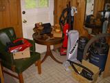 Vacuums, Drum table, Arm chair, Etc.