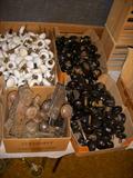 More doorknobs and antique lock sets.