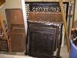 Cast iron registers, grates, etc.  Architectural salvage
