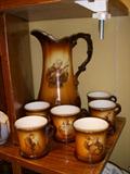 Warwick Monk pitcher and mug set