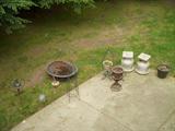 Metal "Fire pit", garden items