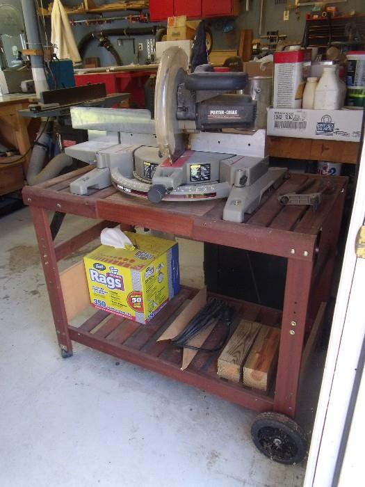 Porter Cable 12" Compound Miter Saw & Portable Stand    $150