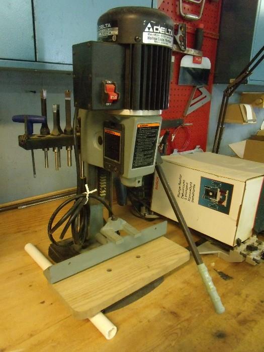 Delta 14-650 Type 2 Hollow Chisel Mortiser w/keys   Runs great, smooth, comes with bits, well cared fro   $130.00