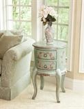 Painted end table with drawers