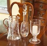 Nice cut glass items