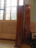 10 foot Tall Oak Architectural Salvage Fluted Columns from Jamestown NY Fairmount School
