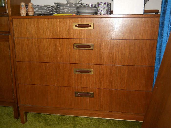 one of two four drawer chests that match the dining room set