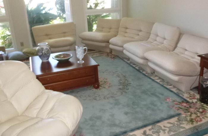 Kagen style mid century modern sectional sofa