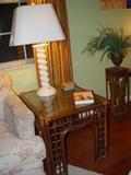 Rattan end tables