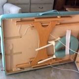 Oakwood portable massage table with adjustable face rest and a carry bag....barely used