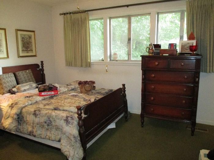 Solid Cherry Antique Bedroom Suite