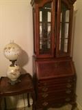       Gone with the Wind lamp; lovely secretary