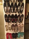                       Large assortment of shoes;