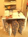           More  bedding, pillows, & table linens; 