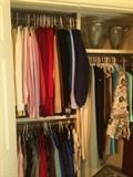                       Large assortment of clothing;
