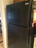                     Black Whirlpool refrigerator
