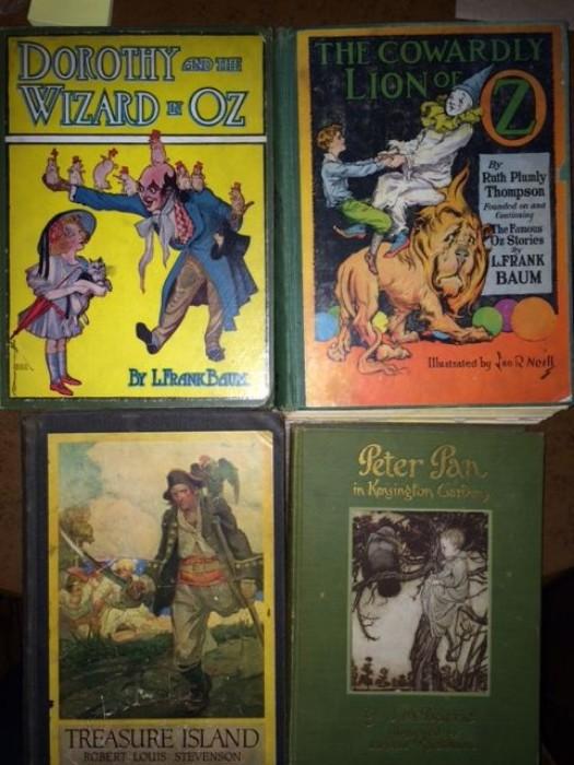 Great selection of rare books like Wizard of Oz and Peter Pan.