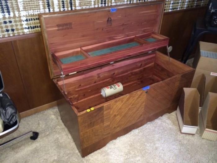 A beautiful cedar chest is available.