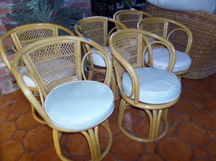 1970's rattan chairs in perfect shape
