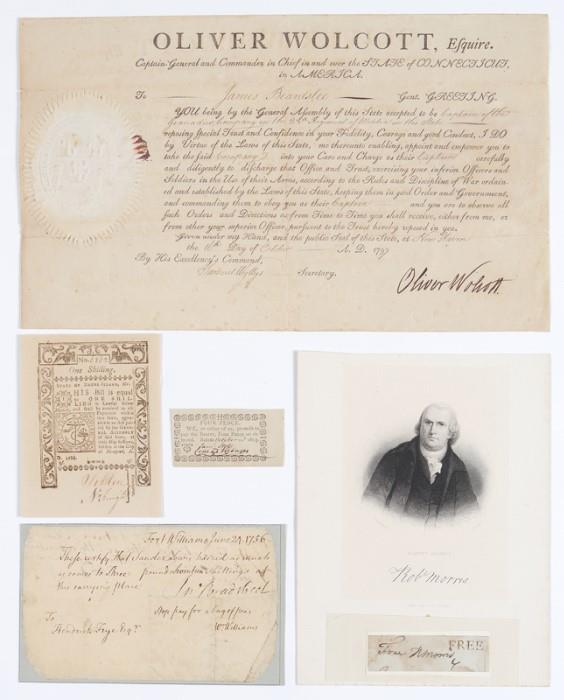 Fantastic Collection of Early American Signed Documents & Ephemera to Include Numerous Signers of the Declaration of Independence 