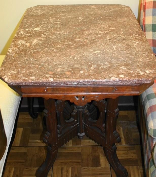 Victorian Marble top Table