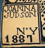 1887 New York Blue & White Coverlet